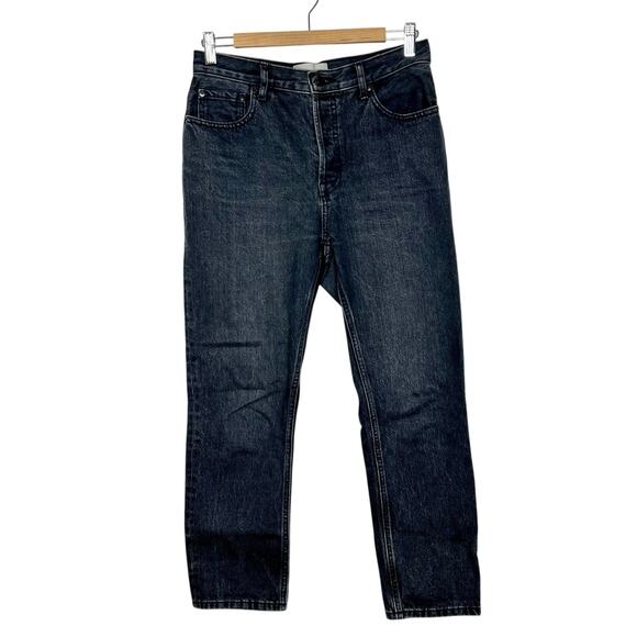 Everlane Cheeky Crop Jeans Black Womens Size 27 High Rise Rigid Straight Leg - Picture 1 of 6